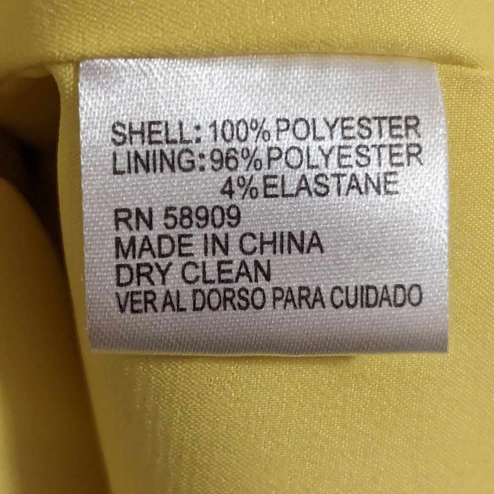 Gianni Bini skirt yellow floral asymmetrical hem size XL - Picture 6 of 8